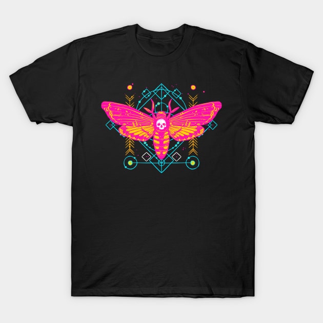 Sacred Skull Moth T-Shirt by machmigo